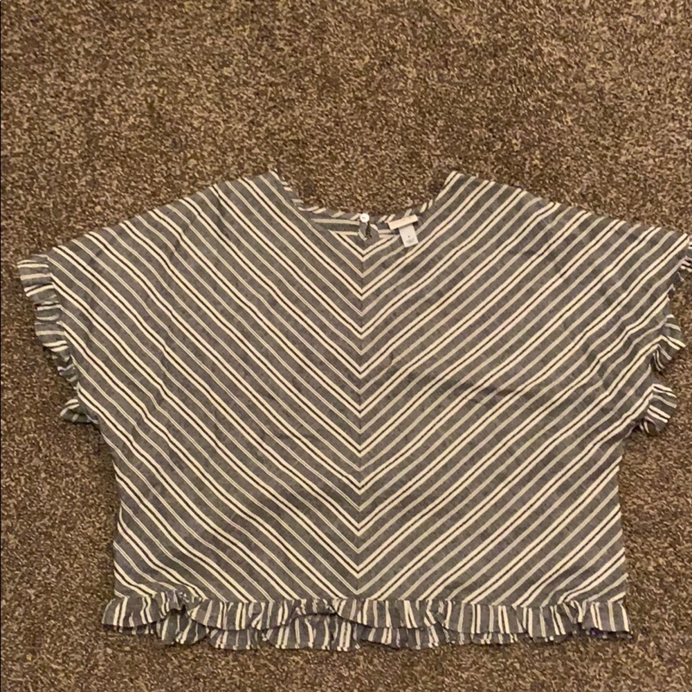 Boxy Target Ruffle Trim Top -A New Day